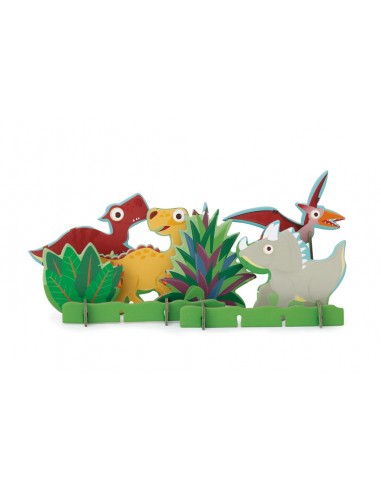 Puzzle Dinosaures 2D et 3D