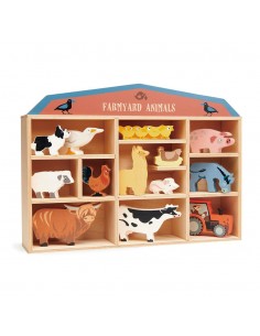 Set Animaux de la ferme en bois