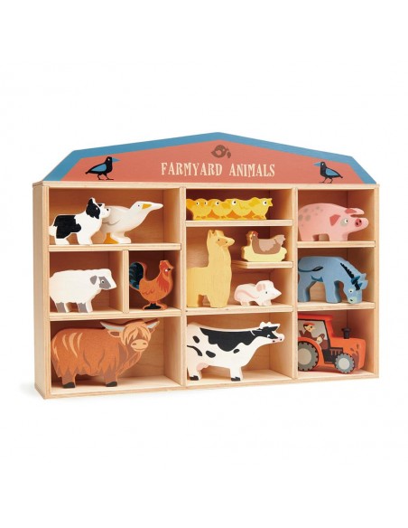 Set Animaux de la ferme en bois