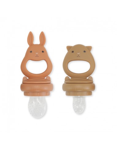 Tétine Grignoteuse - Lot de 2 - Almond Terracotta