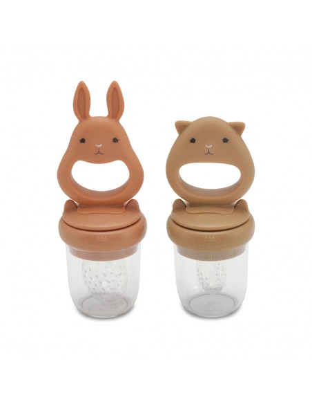 Tétine Grignoteuse - Lot de 2 - Almond Terracotta