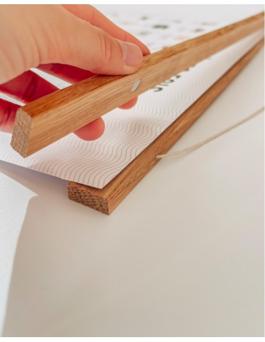 Porte Affiche en bois Aimanté