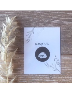 Carte annonce à gratter Annonce Grossesse Bonjour Papi 2