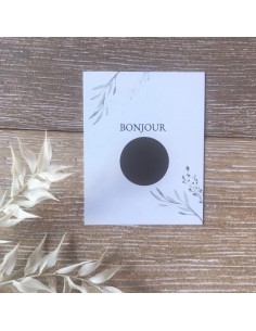 Carte annonce à gratter Annonce Grossesse Bonjour Papi