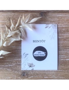 Carte annonce de grossesse à gratter - Bientôt un mini-nous 2