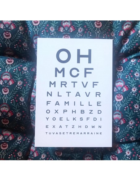 Annonce de grossesse originale - Test de vue