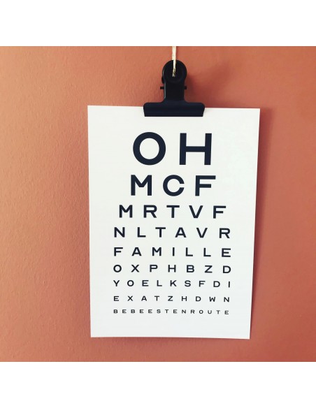 Annonce de grossesse originale - Test de vue