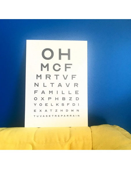 Annonce de grossesse originale - Test de vue