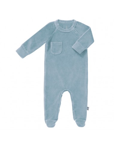 Pyjama Velours Bleu Fog