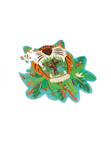 Puzzle Contour 58 pièces Tigre