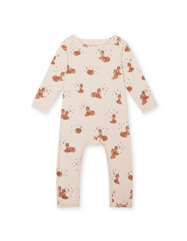 Combinaison Pyjama à manches longues en coton biologique Foxie