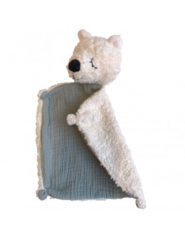 Doudou Ours polaire en coton biologique