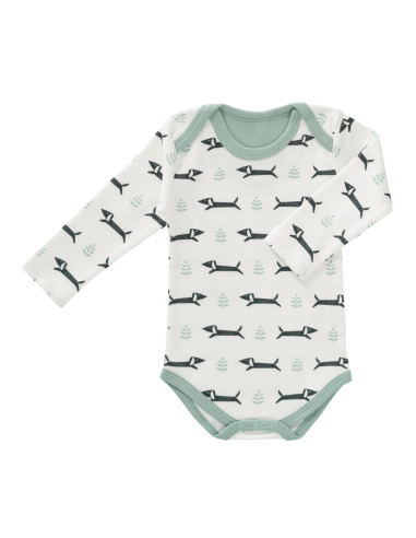 Body manches longues Blanc Chiens Blanc 6 - 12 mois