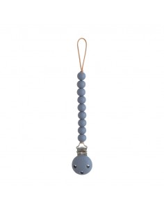 Attache tétine Hera en perles silicone Bleu Tradewinds