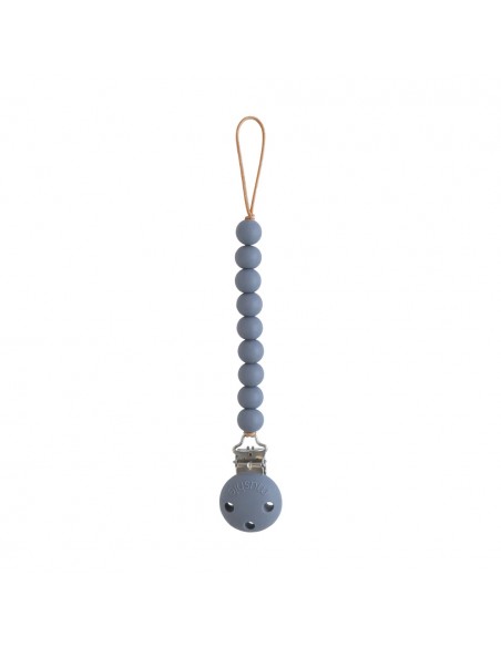 Attache tétine Hera en perles silicone Bleu Tradewinds
