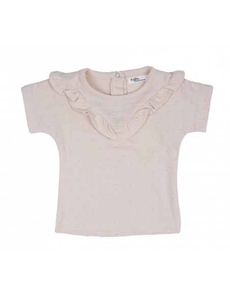 T-shirt à manches courtes Mary Rose Pâle en Coton Biologique