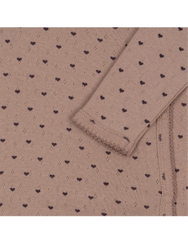 Combinaison Pyjama croisé à manches longues en...