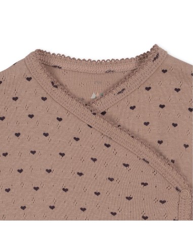 Combinaison Pyjama croisé à manches longues en...