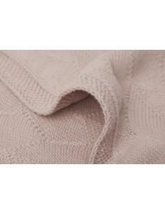 Couverture tricotée en coton biologique Shell Wild Rose... 2