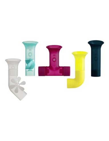 Jouets de Bain Tuyaux Ventousés à Hélices - Lot de 5 - Boon