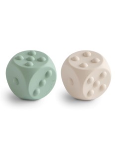 Jeu sensoriel Dés en Silicone Mushie