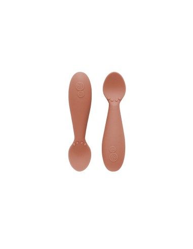 Mini Cuillères (x2) d'apprentissage en silicone souple Sienna