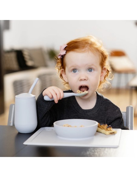 Premiers Couverts Cuillère, Fourchette et Couteau EZPZ Gris