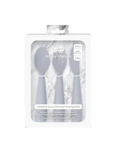 Premiers Couverts Cuillère, Fourchette et Couteau EZPZ Gris 2