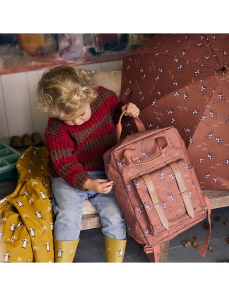 Grand Sac à dos enfant Faons Rouille