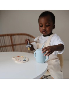 Gobelet d'apprentissage en silicone souple à anses avec... 2
