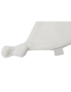 Doudou attache-tétine Feuille Ivoire 2