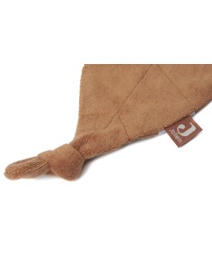 Doudou attache-tétine Feuille Caramel 2