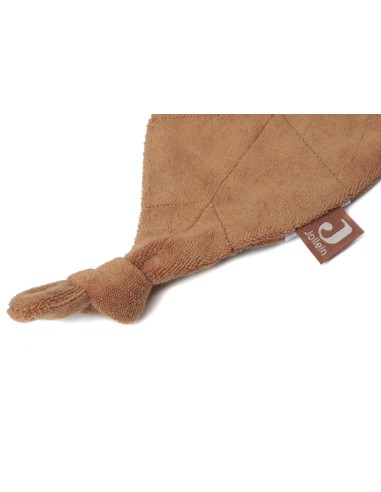 Doudou attache-tétine Feuille Caramel