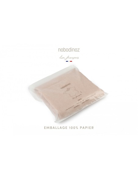 Protège-carnet de santé en Lin Noisette