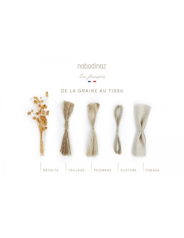 Protège-carnet de santé en Lin Noisette