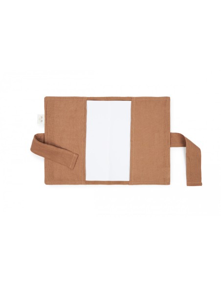 Protège-carnet de santé en Lin Noisette