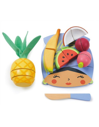 Planche à découper Fruits Tropicaux en bois