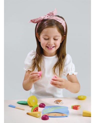 Planche à découper Fruits Tropicaux en bois