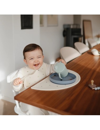 Gobelet d'apprentissage à bec et anses Sauge