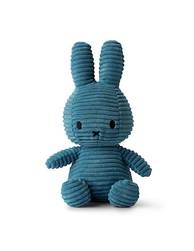 Peluche Miffy Velours Côtelé Bleu Atlantique