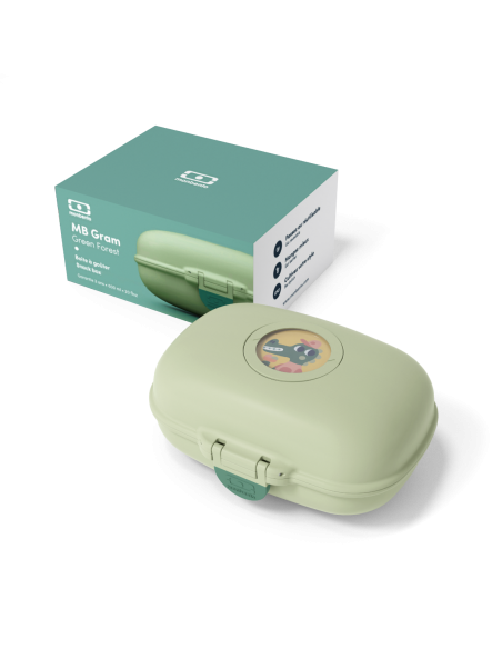 Boîte à Goûter Verte MonBento MB Gram Forest