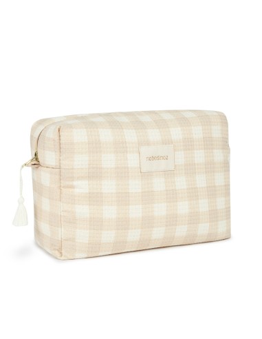 Trousse de Toilette Diva Nid d'Abeille Ivory Checks