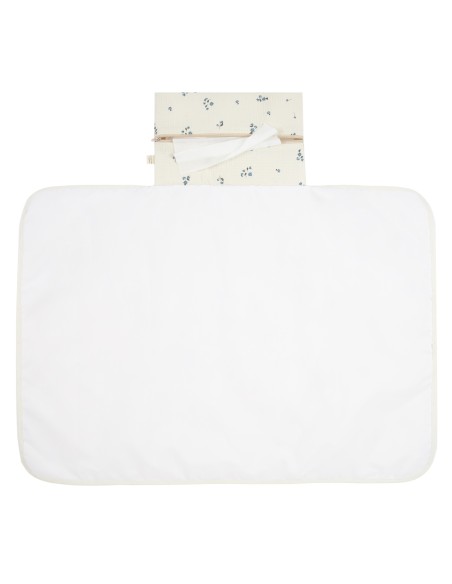 Matelas à Langer de Voyage Mozart imperméable Nid d'Abeille Lily Blue