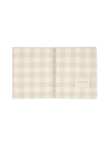 Matelas à Langer de Voyage Mozart imperméable Nid d'abeille Ivory Checks