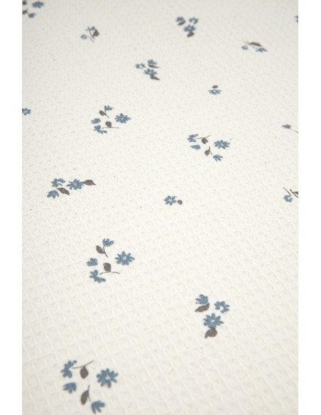 Matelas à Langer de Voyage Mozart imperméable Nid d'Abeille Lily Blue