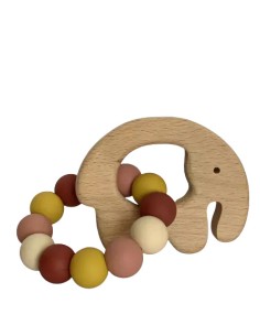 Jouet de dentition Petit Éléphant bois et silicone...