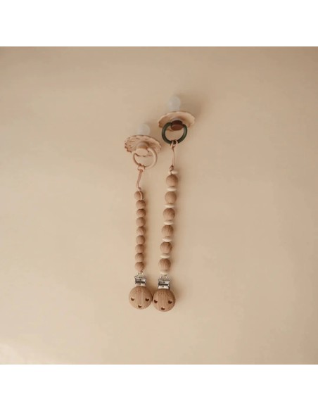 Attache tétine Hera en perles silicone Wood