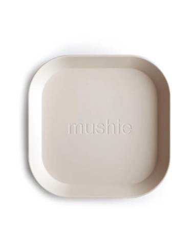 Lot de 2 assiettes Crème et Vert Poudré