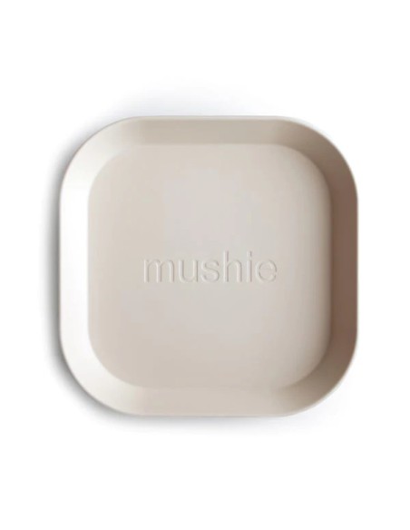 Lot de 2 assiettes Crème et Vert Poudré