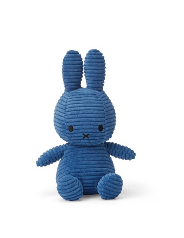 Peluche Miffy Velours Côtelé Bleu Cobalt